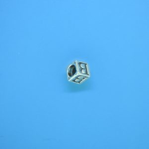 1308 - 4.5mm Sterling Silver Alphabet - B