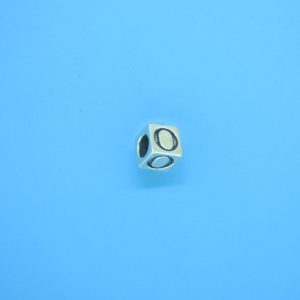 1308 - 4.5mm Sterling Silver Alphabet - O 1308 - 4.5mm Sterling Silver Alphabet - O