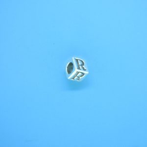 1308 - 4.5mm Sterling Silver Alphabet - R 1308 - 4.5mm Sterling Silver Alphabet - R