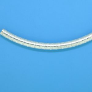 1425 - 5x64mm Sterling Silver Curved Tube 1425 - 5x64mm Sterling Silver Curved Tube