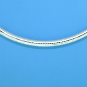 1426 - 5x64mm Sterling Silver Curved Tube 1426 - 5x64mm Sterling Silver Curved Tube