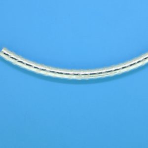 1432- 5x64mm Sterling Silver Curved Tube 1432- 5x64mm Sterling Silver Curved Tube