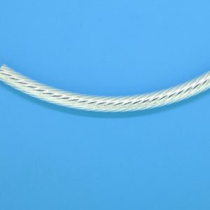 1434 - 5x64mm Sterling Silver Curved Tube 1434 - 5x64mm Sterling Silver Curved Tube