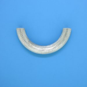 1437 - 5x30mm Sterling Silver Curved Tube 1437 - 5x30mm Sterling Silver Curved Tube
