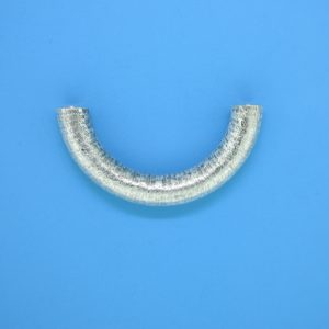 1439 - 5x30mm Sterling Silver Curved Tube 1439 - 5x30mm Sterling Silver Curved Tube
