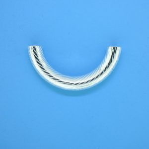 1441 - 5x30mm Sterling Silver Curved Tube 1441 - 5x30mm Sterling Silver Curved Tube