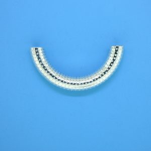 1448 - 5x30mm Sterling Silver Curved Tube 1448 - 5x30mm Sterling Silver Curved Tube
