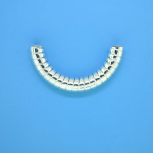 1449 - 5x30mm Sterling Silver Curved Tube 1449 - 5x30mm Sterling Silver Curved Tube