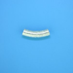 1458 - 18mm Sterling Silver Curved Tube 1458 - 18mm Sterling Silver Curved Tube