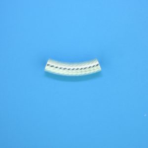 1459 - 18mm Sterling Silver Curved Tube 1459 - 18mm Sterling Silver Curved Tube