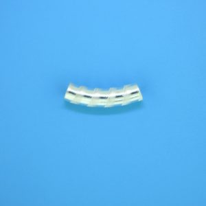 1460 - 18mm Sterling Silver Curved Tube 1460 - 18mm Sterling Silver Curved Tube