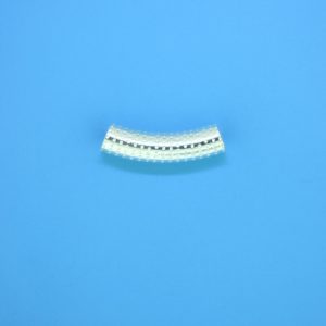 1466 - 18mm Sterling Silver Curved Tube 1466 - 18mm Sterling Silver Curved Tube