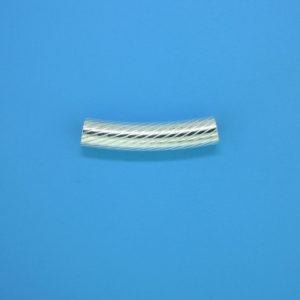 1472 - 23mm Sterling Silver Curved Tube 1472 - 23mm Sterling Silver Curved Tube