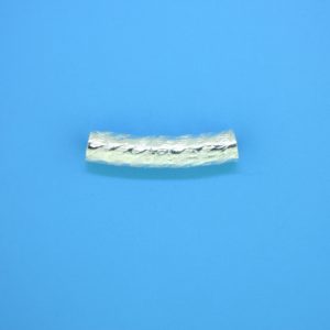 1477 - 23mm Sterling Silver Curved Tube 1477 - 23mm Sterling Silver Curved Tube