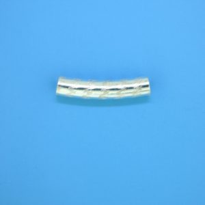 1478 - 23mm Sterling Silver Curved Tube 1478 - 23mm Sterling Silver Curved Tube