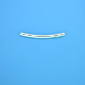 1453 - 2x25mm Sterling Silver Curved Tube 1453 - 2x25mm Sterling Silver Curved Tube