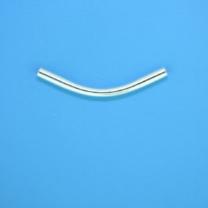 1486 - 31mm Sterling Silver Curved Tube 1486 - 31mm Sterling Silver Curved Tube