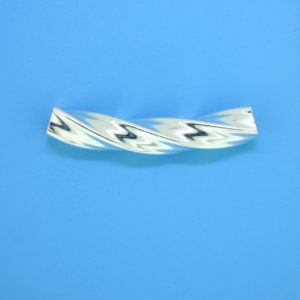 1482 - 34mm Sterling Silver Curved Tube 1482 - 34mm Sterling Silver Curved Tube