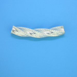 1484 - 34mm Sterling Silver Curved Tube 1484 - 34mm Sterling Silver Curved Tube