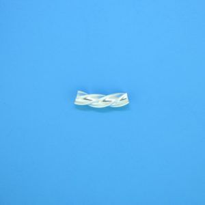 1522 - 3.5x13mm Sterling Silver Curved Tube 1522 - 3.5x13mm Sterling Silver Curved Tube