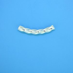 1523 - 3.5x25mm Sterling Silver Curved Tube 1523 - 3.5x25mm Sterling Silver Curved Tube