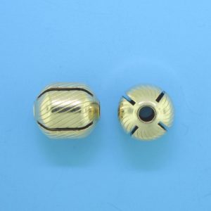1055 - 10x11mm Gold Filled Fancy Bead