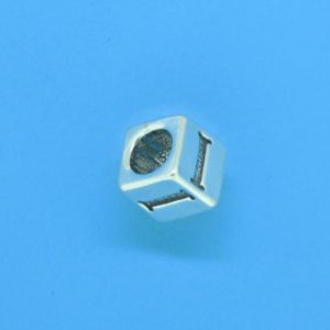 1310 - 6.5mm Sterling Silver Alphabet - I 1310 - 6.5mm Sterling Silver Alphabet - I