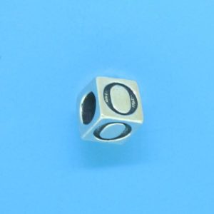 1310 - 6.5mm Sterling Silver Alphabet - O 1310 - 6.5mm Sterling Silver Alphabet - O