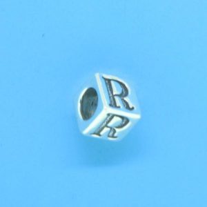 1310 - 6.5mm Sterling Silver Alphabet - R 1310 - 6.5mm Sterling Silver Alphabet - R