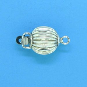 698 - 8mm Sterling Silver Bead Clasp 698 - 8mm Sterling Silver Bead Clasp