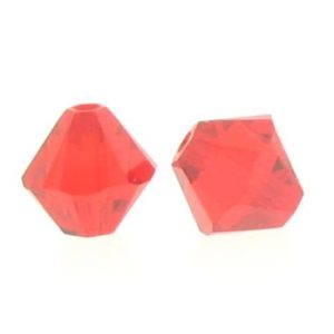5301/5328 - 6mm Swarovski Bicone Crystal Bead - Light Siam 5301/5328 - 6mm Swarovski Bicone Crystal Bead - Light Siam