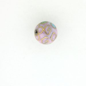 6008C - 8mm Round Cloisonne Bead - Pink 6008C - 8mm Round Cloisonne Bead - Pink