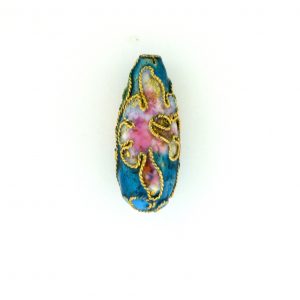 7523AW - 23x10mm Fancy Cloisonne Bead - Green 7523AW - 23x10mm Fancy Cloisonne Bead - Green