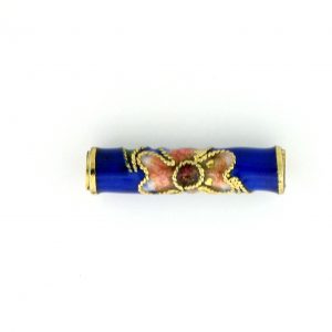 7700CW - 20x4.5mm Tube Cloissone Bead - Blue