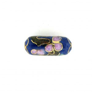 7715C - 15x6mm Tube Cloisonne Bead - Blue 7715C - 15x6mm Tube Cloisonne Bead - Blue