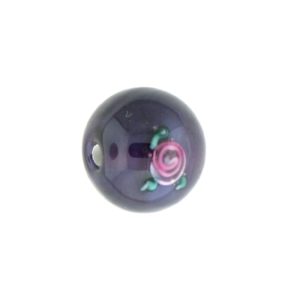 6410F - 10mm Round Floral Bead - Amethyst 6410F - 10mm Round Floral Bead - Amethyst