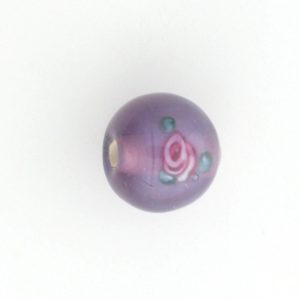 6412F - 12mm Round Floral Bead - Light Amethyst 6412F - 12mm Round Floral Bead - Light Amethyst