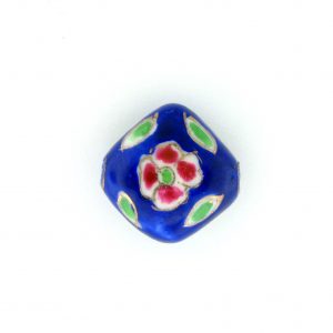 8100P - 13mm Flat Porcelain Bead - Blue