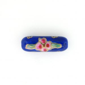 8203P - 20x6mm Tube Porcelain Bead - Blue 8203P - 20x6mm Tube Porcelain Bead - Blue