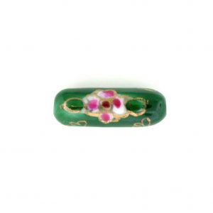 8203P - 20x6mm Tube Porcelain Bead - Green 8203P - 20x6mm Tube Porcelain Bead - Green
