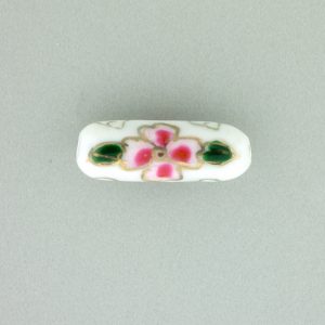 8203P - 20x6mm Tube Porcelain Bead - White 8203P - 20x6mm Tube Porcelain Bead - White