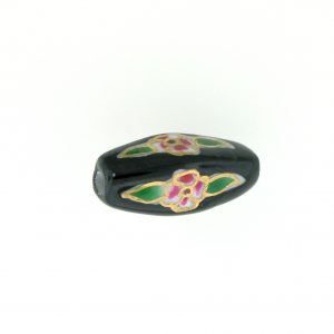 8205P - 21x9mm Tube Porcelain Bead - Black 8205P - 21x9mm Tube Porcelain Bead - Black