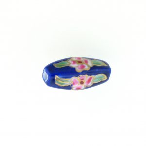 8205P - 21x9mm Tube Porcelain Bead - Blue 8205P - 21x9mm Tube Porcelain Bead - Blue