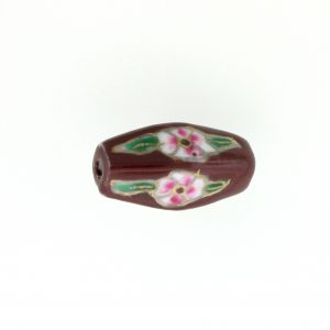 8205P - 21x9mm Tube Porcelain Bead - Brown 8205P - 21x9mm Tube Porcelain Bead - Brown