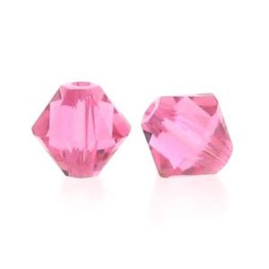 5301/5328 - 6mm Swarovski Bicone Crystal Bead - Rose 5301/5328 - 6mm Swarovski Bicone Crystal Bead - Rose