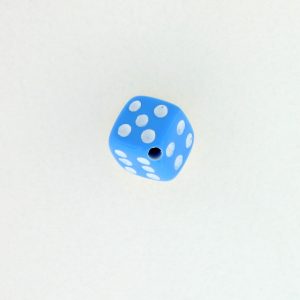 9012 - 5x5mm Small Dice Bead - Light Blue 9012 - 5x5mm Small Dice Bead - Light Blue