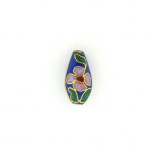8650C - 13x7mm Drop Cloisonne Bead - Blue 8650C - 13x7mm Drop Cloisonne Bead - Blue