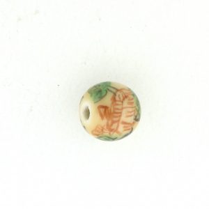 8808P - 8mm Round Porcelain Bead 8808P - 8mm Round Porcelain Bead