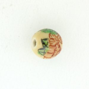 8810P - 10mm Round Porcelain Bead 8810P - 10mm Round Porcelain Bead