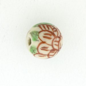 8812P - 12mm Round Porcelain Bead 8812P - 12mm Round Porcelain Bead